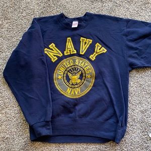 Vintage navy crew neck